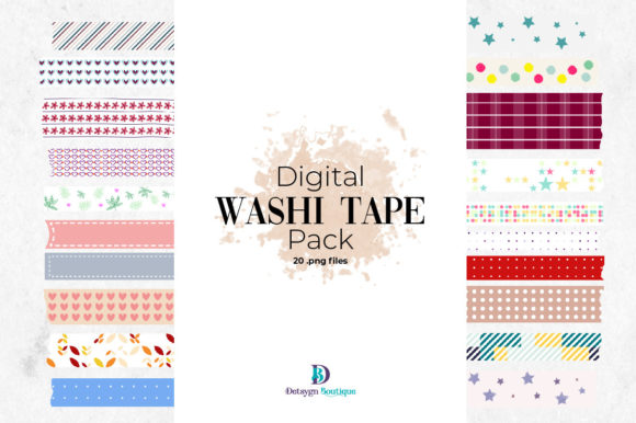 Download Cute Washi Tape  - Digital Sticker - Digital sticker Collection