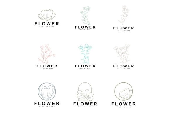 Download Floral Logo, Leaves and Flowers Botanica - Leaves Collection