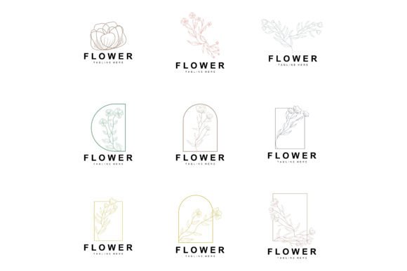 Download Floral Logo, Leaves and Flowers Botanica - Leaves Collection